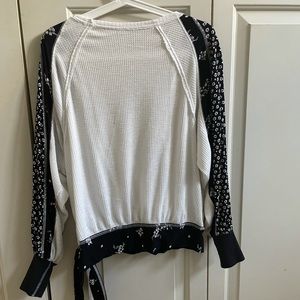 Free People Thermal Knit Long Sleeve Wrap